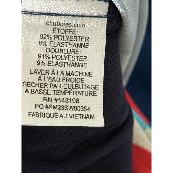 Chubbies NWT Men's Classic‎ 5.5" Swim Trunks in The Madison Aves Blue Size XXL - Picture 8 of 14